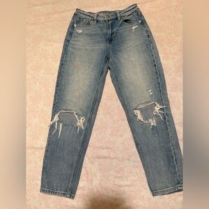 American Eagle Outfitters Light Blue Distressed Boyfriend Jeans